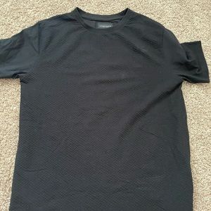 denim and flower t-shirt